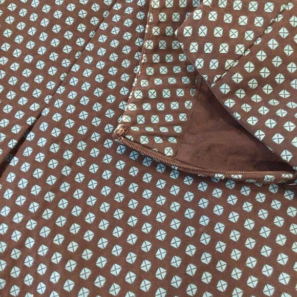 LOFT Side Zip Black & Blue Short Straight Skirt size 6 - Picture 5 of 6